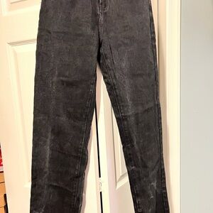 Charcoal Straight-Leg Jeans